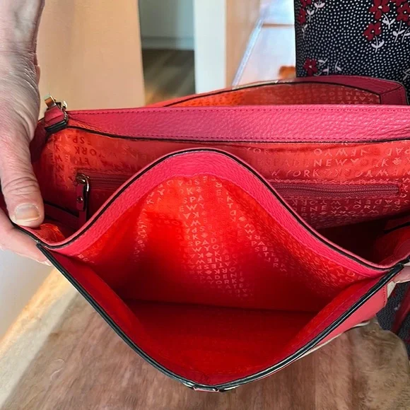 Kate Spade Bright Pink and Cream Handbag - Picture 9 of 10